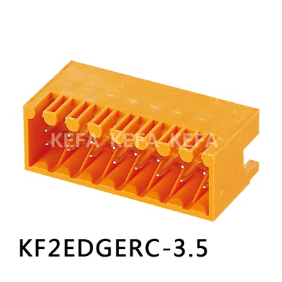科发电子直销插拔式PCB接线端子 KF2EDGERC-3.5mm 双排针座紧密型