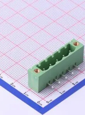 WJ2EDGRM-5.08-5P 插拔式5.08mm接线端子1x5P 弯插 螺丝固定 绿色