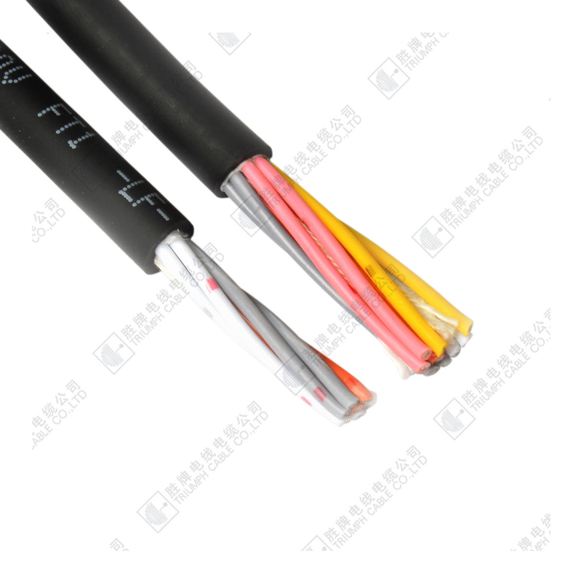 胜牌厂家高柔性机器人拖链线缆UL2464-24AWG-16芯带屏蔽