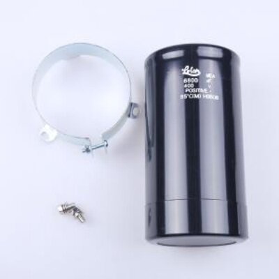 螺栓型铝电解电容 6800uF±20%400V3件套封装:螺栓,D76.2xL145mm