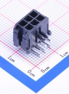 430450600线对板针座 2x3P 间距:3mm 弯插系列:Micro-Fit(MX 3.0)