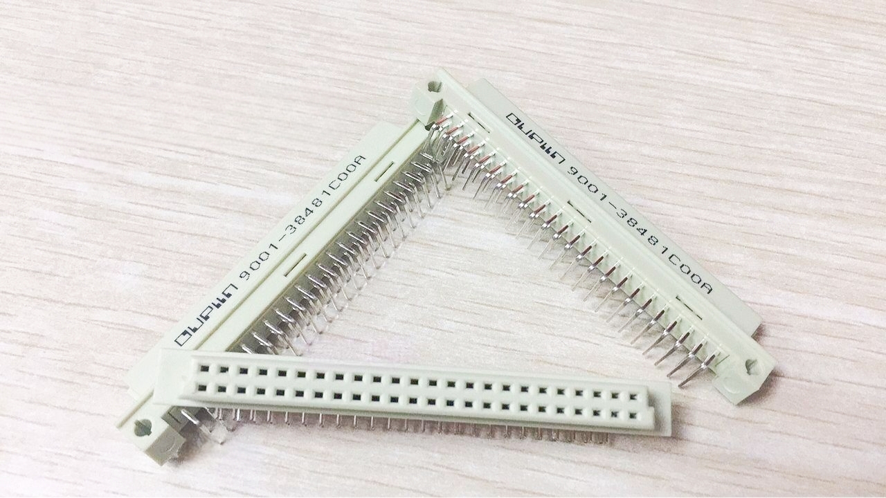 接插件 欧式插座 9001-38481COOA 248弯孔 2*24P 180度