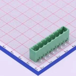 5.08 弯插 5.08mm接线端子1x8P 排数1每排P数8 插拔式 WJ2EDGRC