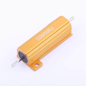 HoRX-50W-50R-5% 铝壳/瓷管电阻 50Ω ±5% 50W 封装： 螺栓安装