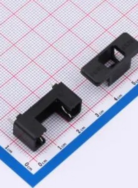 两件套 保险丝夹5*20黑色 保险丝座(盒) PTF-77-B 封装 P=22.5mm