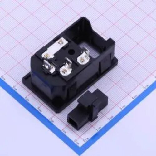 AC电源连接器 S-03F-12S-4-1.0  三合一卡式插座1.0厚  2件套
