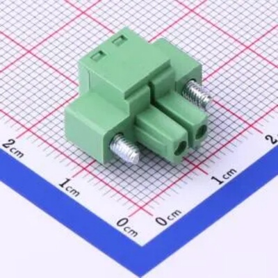 WJ15EDGKM-3.81-2P 插拔接线端子3.81mm带耳朵 1X2P 螺丝法兰固定