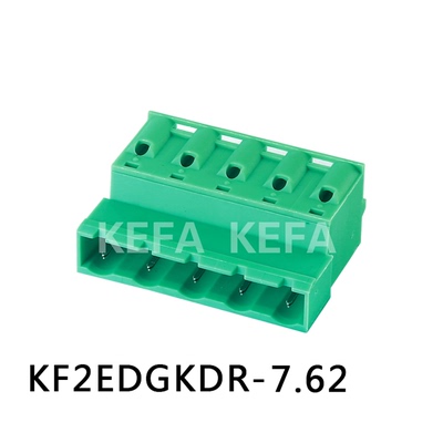 弹簧式反向针插拔式PCB接线端子线对线免焊 KF2EDGKDR-7.5/7.62MM