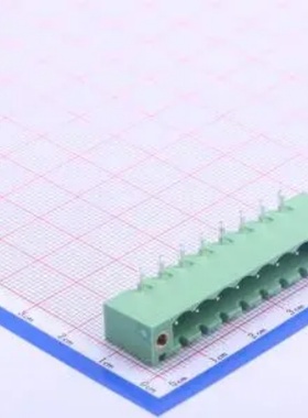 WJ2EDGRM-5.08-8P 插拔式5.08mm接线端子1x8P 弯插 螺丝固定 绿色