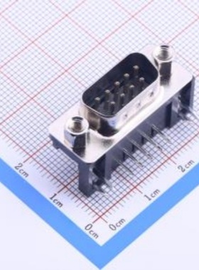 D-Sub/VGA连接器 D-Sub 公 P数:9P 封装： 弯插 D-DMR009PM-D002