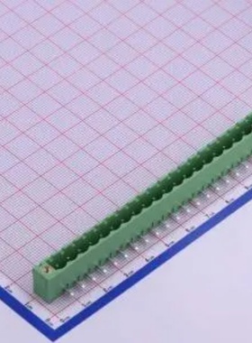 WJ2EDGRM-5.08-21P 插拔式5.08mm接线端子1x21P 弯插螺丝固定绿色