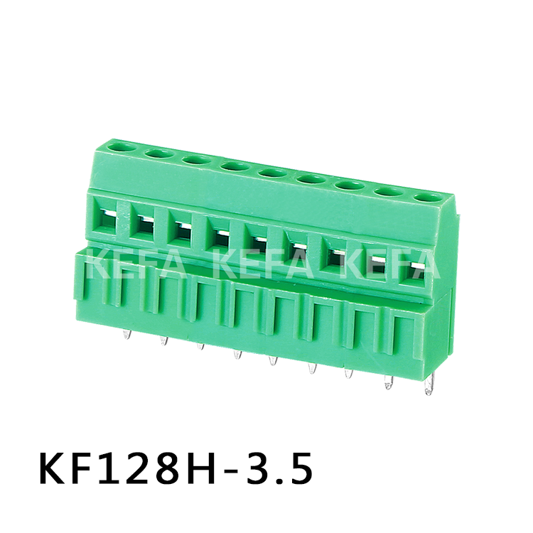 螺钉式PCB接线端子焊板式 KF128H-3.5/3.81-2P/3P 间距3.5/3.81MM