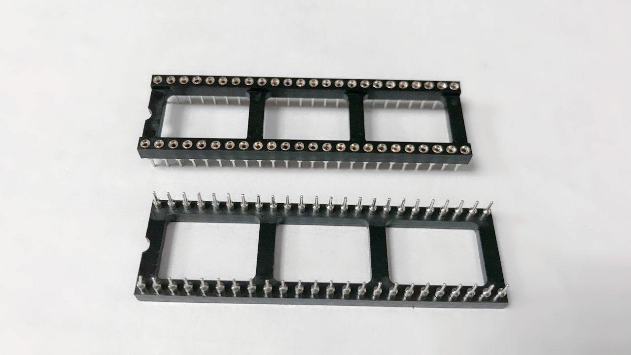 圆孔 IC 插座 28P 2*14 宽体