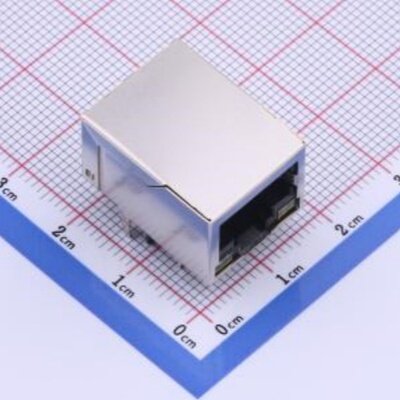 HC911130A-M893-A以太网连接器(RJ45 RJ11) 弯插 带LED 封装 插件