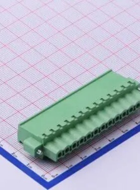 WJ2EDGKAM-5.08-13P 插拔式 5.08mm 螺丝固定 绿色 接线端子1x13P