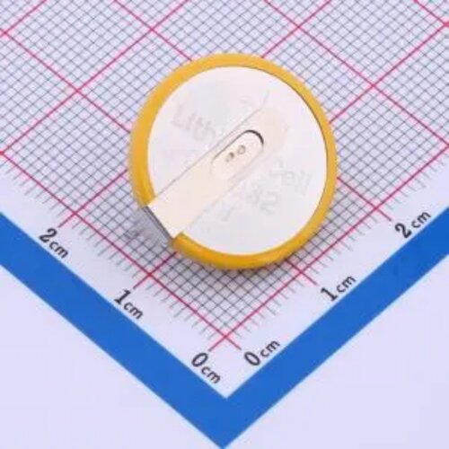 纽扣电池 CR2032-H DIP 锂锰电池 3V 220mAh 直径20mm 厚度3.2mm