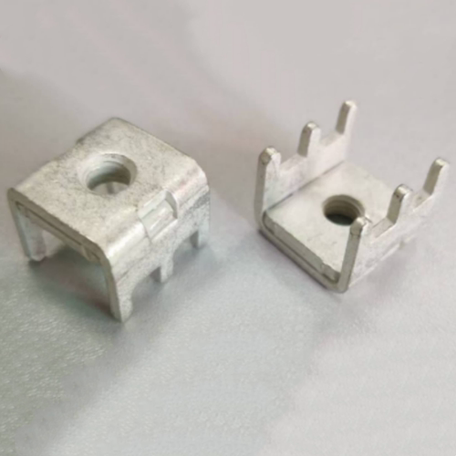 PCB焊接端子插板铆垫片M5螺孔 焊脚6 电流100A尺寸14.5x14.5x12mm