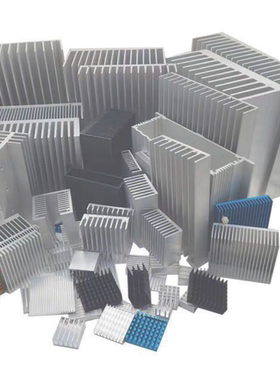 32*16*20/25/30 黑色/白色双针双孔TO-220散热片可放两7805散热器