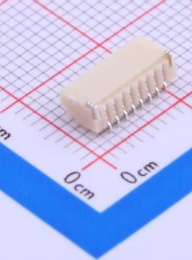 BM08B-SRSS-TB(LF)(SN)  线对板针座 1x8P 间距:1mm 立贴 系列:SH
