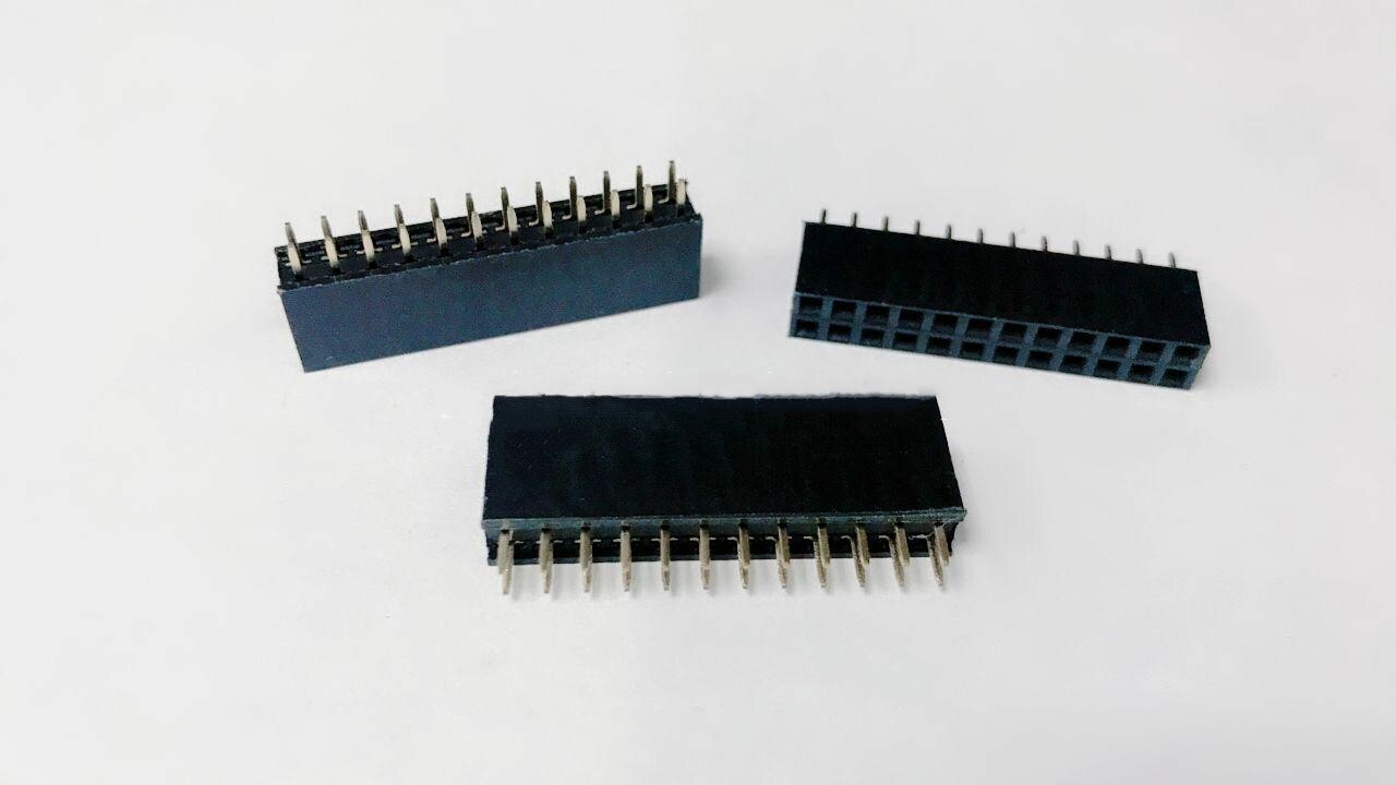 简易牛角插座 DC3 20P 1.27*2.54