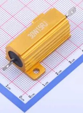 HoRX-30W-15R-5%  铝壳/瓷管电阻 15Ω ±5% 30W 封装：螺栓安装