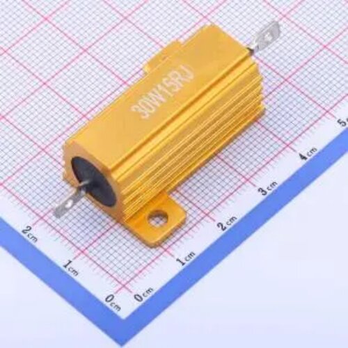 HoRX-30W-15R-5%  铝壳/瓷管电阻 15Ω ±5% 30W 封装：螺栓安装