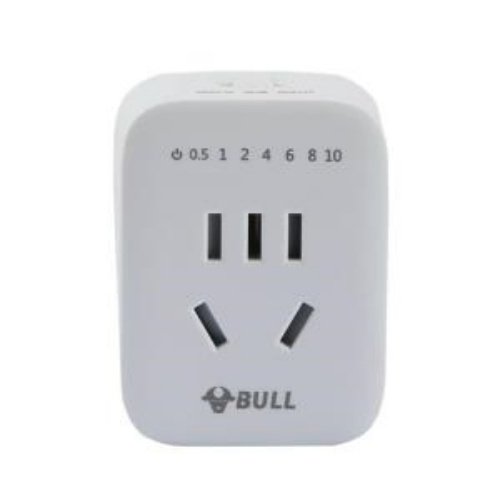 面板插座公牛充电定时器2插位电子倒计时器自动断电白色无线GND-5