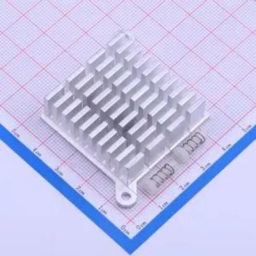 CPU芯片显卡铝型材开槽散热片 40*40*13 本色双耳大功率散热器
