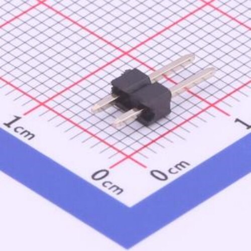 PZ254V-11-02P 排针间距:2.54mm1x2P 直插 方针封装插件,P=2.54mm