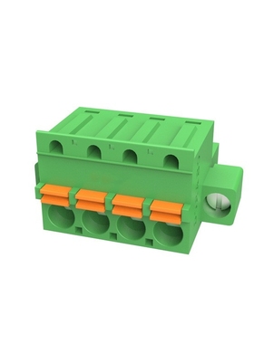 插拔式接线端子 DB2EVM-3.5 间距3.5 带法兰 3P/4P/7P 绿色