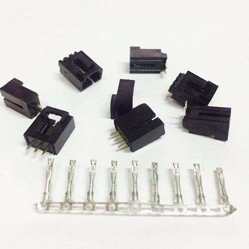 接插件镀金连接器CKM2543-2P3P4P6P7P8P10P18P立式 杜邦带锁弯针