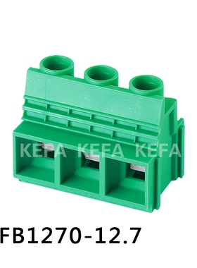 螺钉式PCB接线端子 接插件 KFB-1270 间距12.7MM 极数2P/3P 绿色