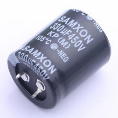EKP337M2WP35SZ牛角型电解电容 330uF 450V 封装：插件,D30xL35mm