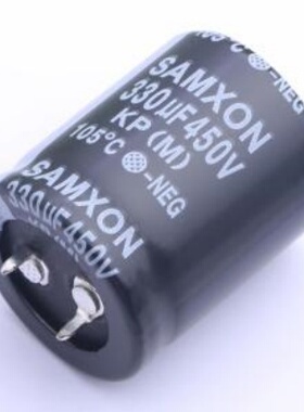 EKP337M2WP35SZ牛角型电解电容 330uF 450V 封装：插件,D30xL35mm