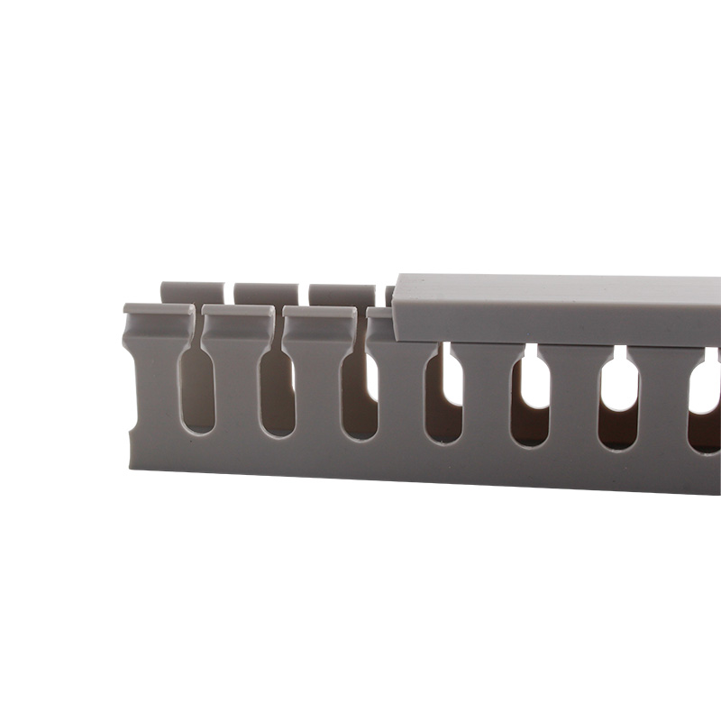 绝缘线槽PVC阻燃灰色走线槽明装配电箱控制柜开口塑料布线槽MD