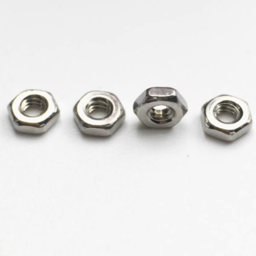 螺母 48202 银白色 六角螺母 DIN934 M2X0.4 304不锈钢 本色 袋装