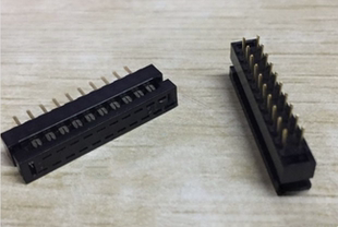 DC4 间距2.0MM 20P 2.0 扁平电缆连接器 焊板式 压线