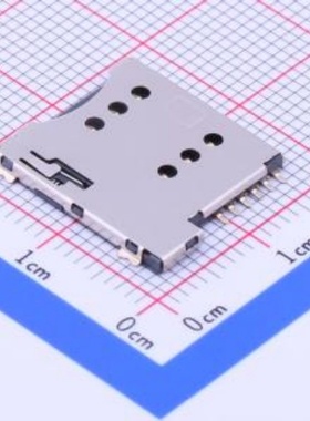 SIM卡连接器 自弹式 MicroSIM卡 卡座 SMC-202-6 封装：SMD 编带