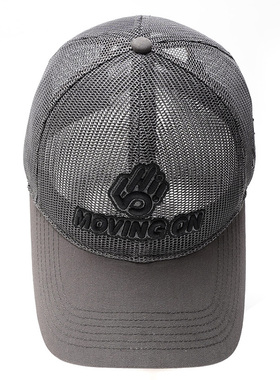 男士夏款网眼帽子透气网帽显脸小大码大头围棒球帽加大男帽灰色潮