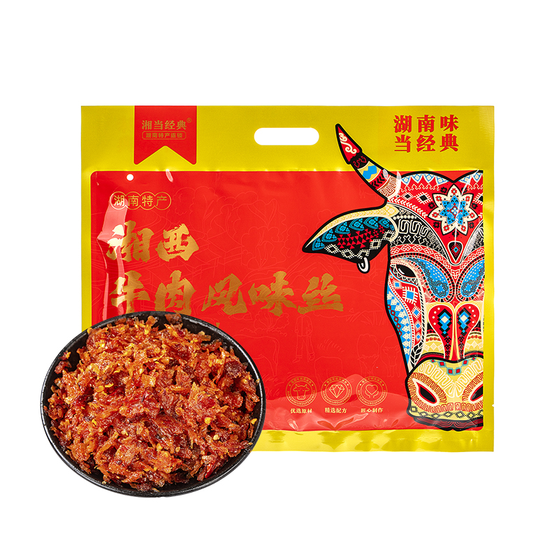 湘当经典湘西牛肉风味丝350克