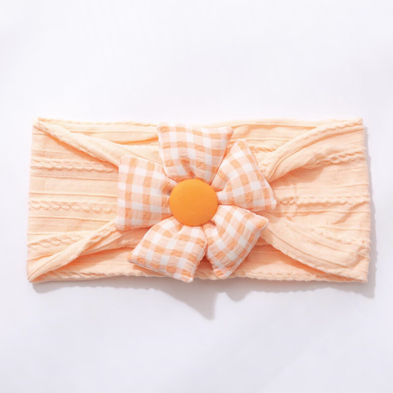 婴儿宽发带护囟门空顶帽头带花朵新生儿不伤发女宝宝囟门帽子头饰