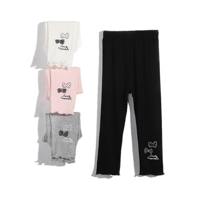 女童打底裤七分裤130-170码夏季