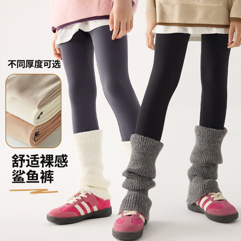 女童打底裤配袜套加绒加厚儿童鲨鱼裤中大童瑜伽裤芭比裤秋冬新款,童装/婴儿装/亲子装,打底裤,淘宝优惠券,粉丝福利购,淘宝优惠卷