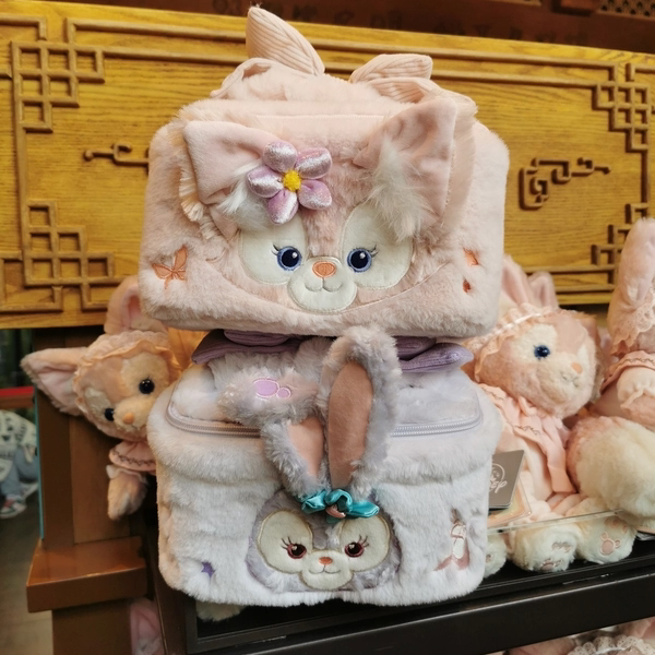 上海迪士尼玲娜贝儿星黛露可琦安毛绒化妆包收纳包