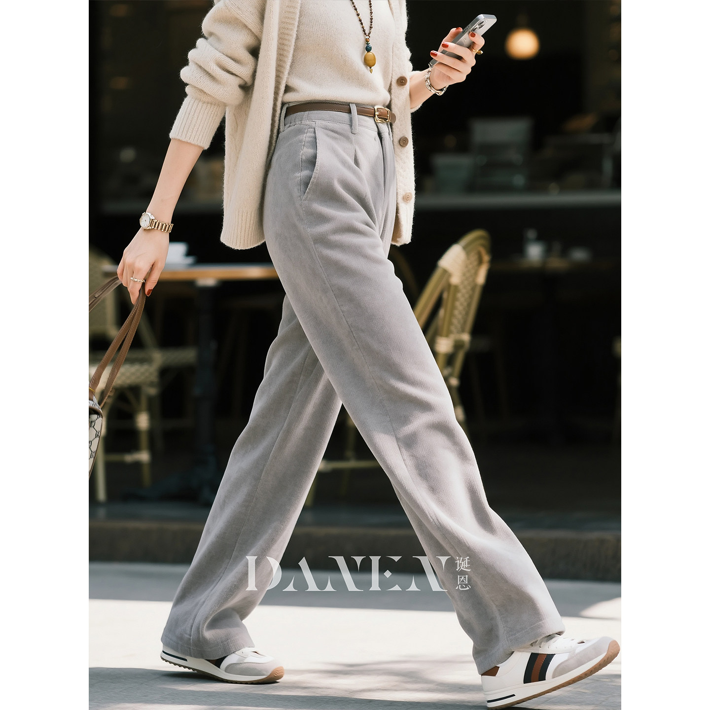 灰色羊毛阔腿裤女2026秋冬新款高级感高腰法式复古直筒长裤子,女装/女士精品,休闲裤,淘宝优惠券,粉丝福利购,淘宝优惠卷