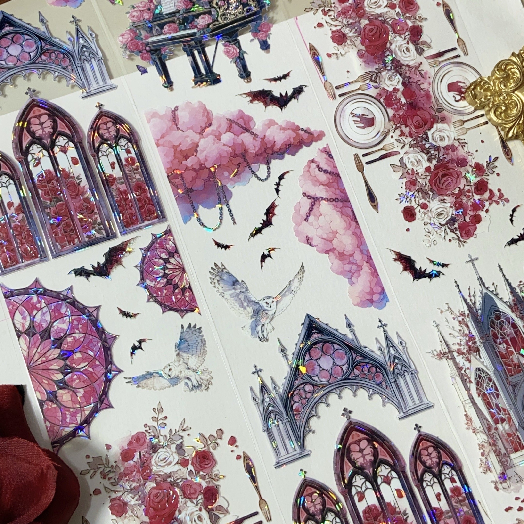 罪与爱.手账pet胶带暗黑城堡