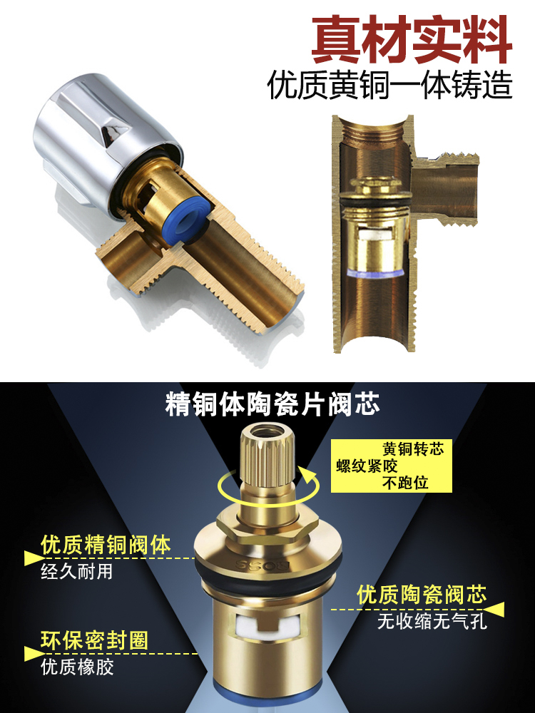 YHMJOO三角阀全铜冷热水阀门开关加厚4分家用马桶热水器止分水阀