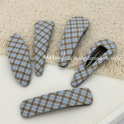 韩版布艺夹子发夹女侧边气质bb夹2026新款气质刘海碎发边夹小发卡