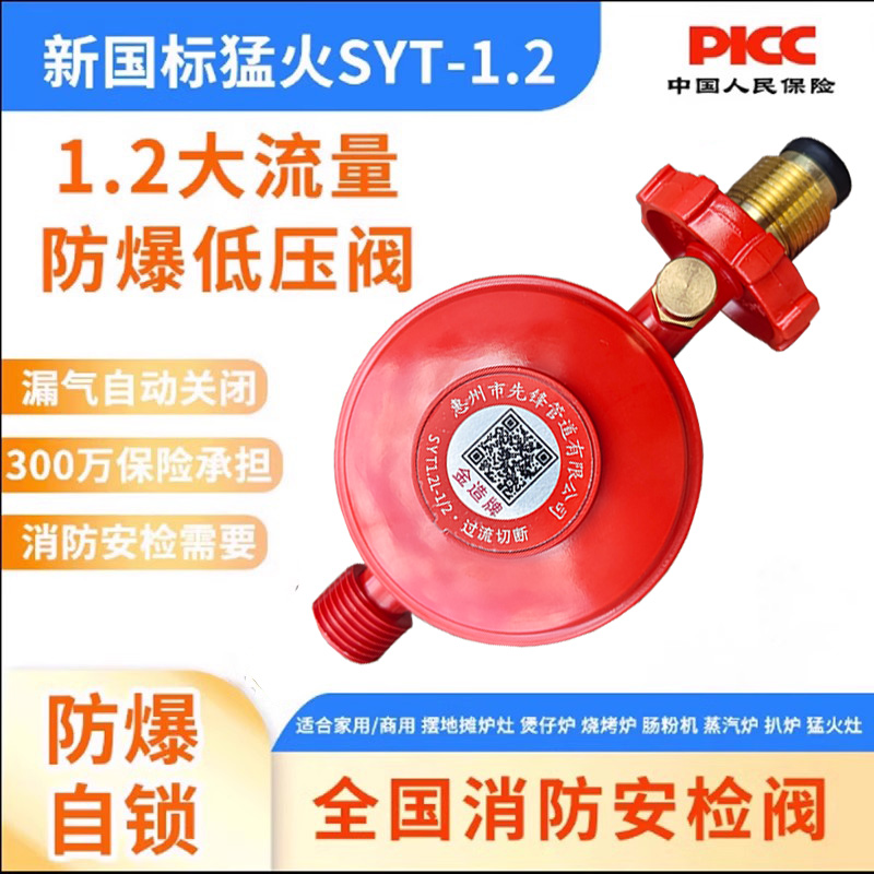 先锋液化气减压阀燃气自闭阀