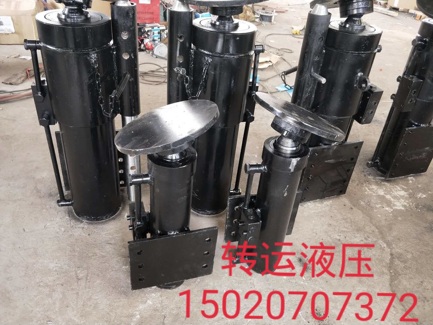 半挂车拖斗车牵引车电动液压支腿电动平台设备升降装置支撑腿配件